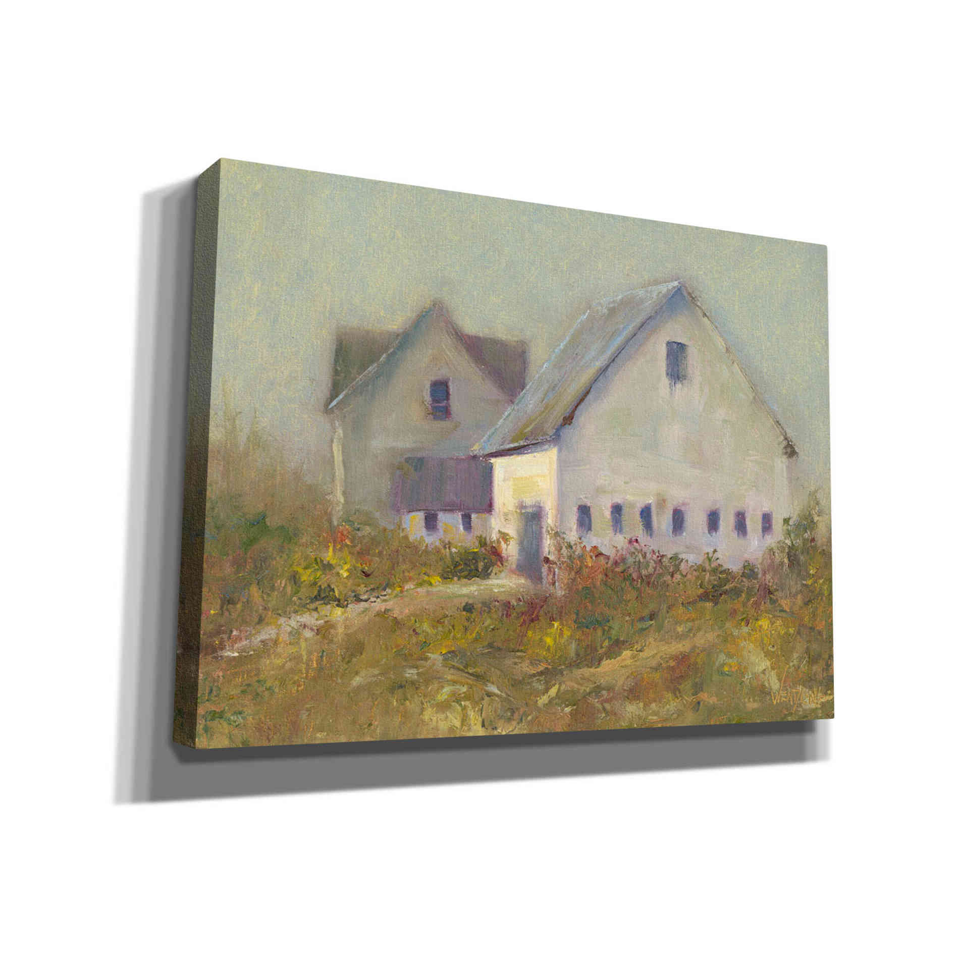 'White Barn I' by Marilyn Wendling, Canvas Wall Art