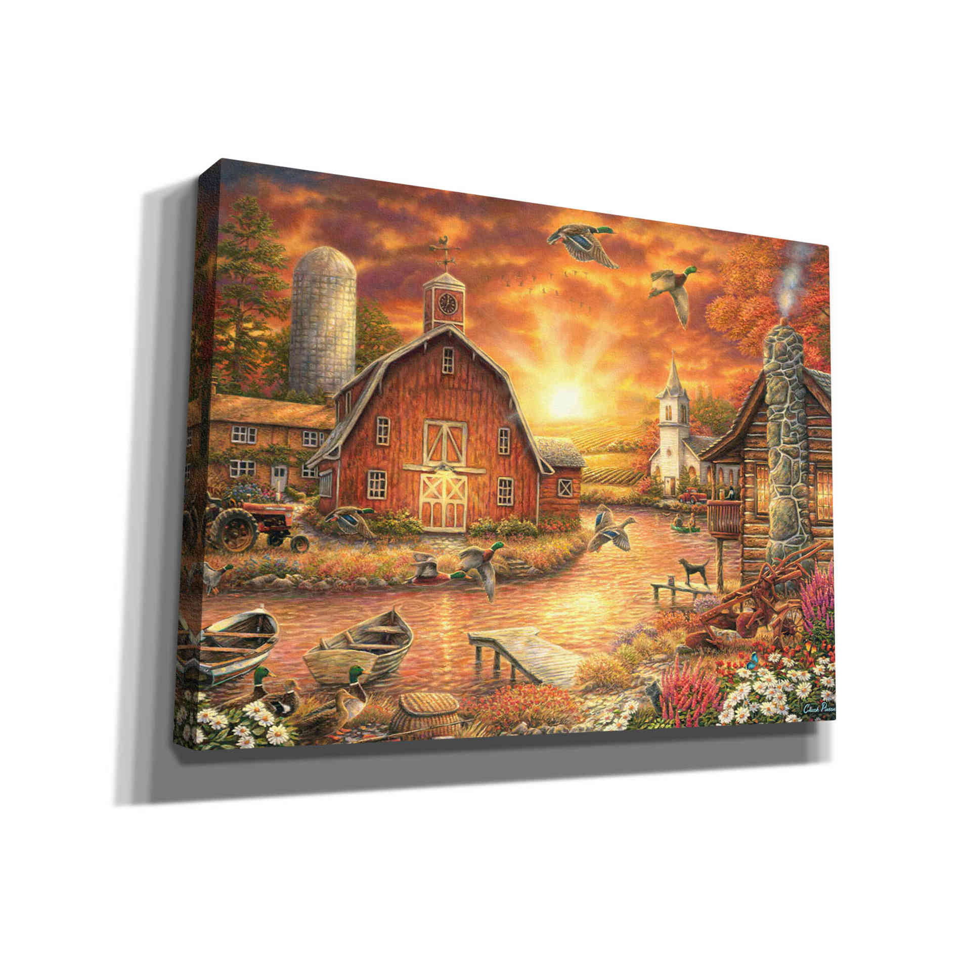 'Honey Drip Farm' by Chuck Pinson, Canvas Wall Art