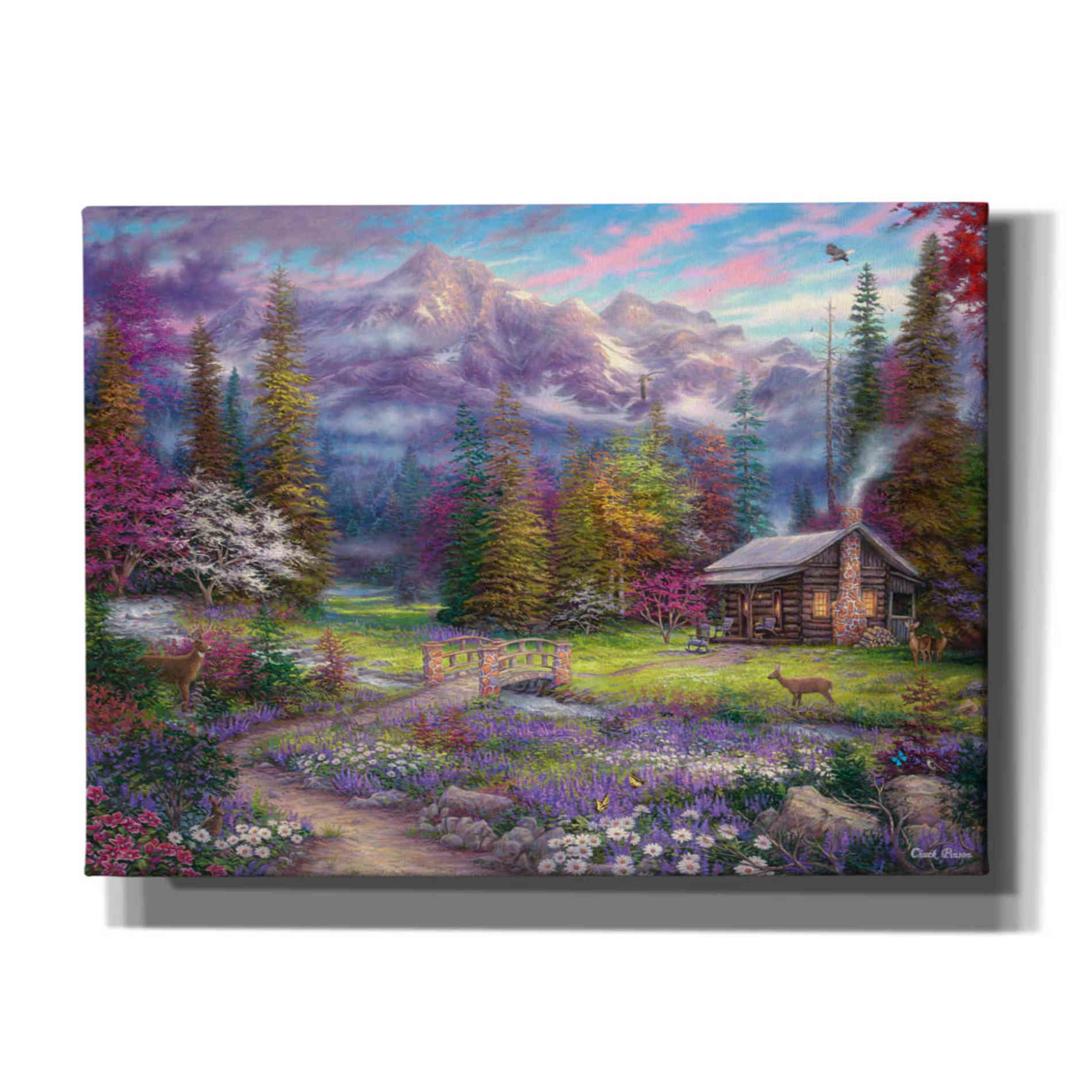 'Inspiration of Spring Meadows' by Chuck Pinson, Canvas Wall Art