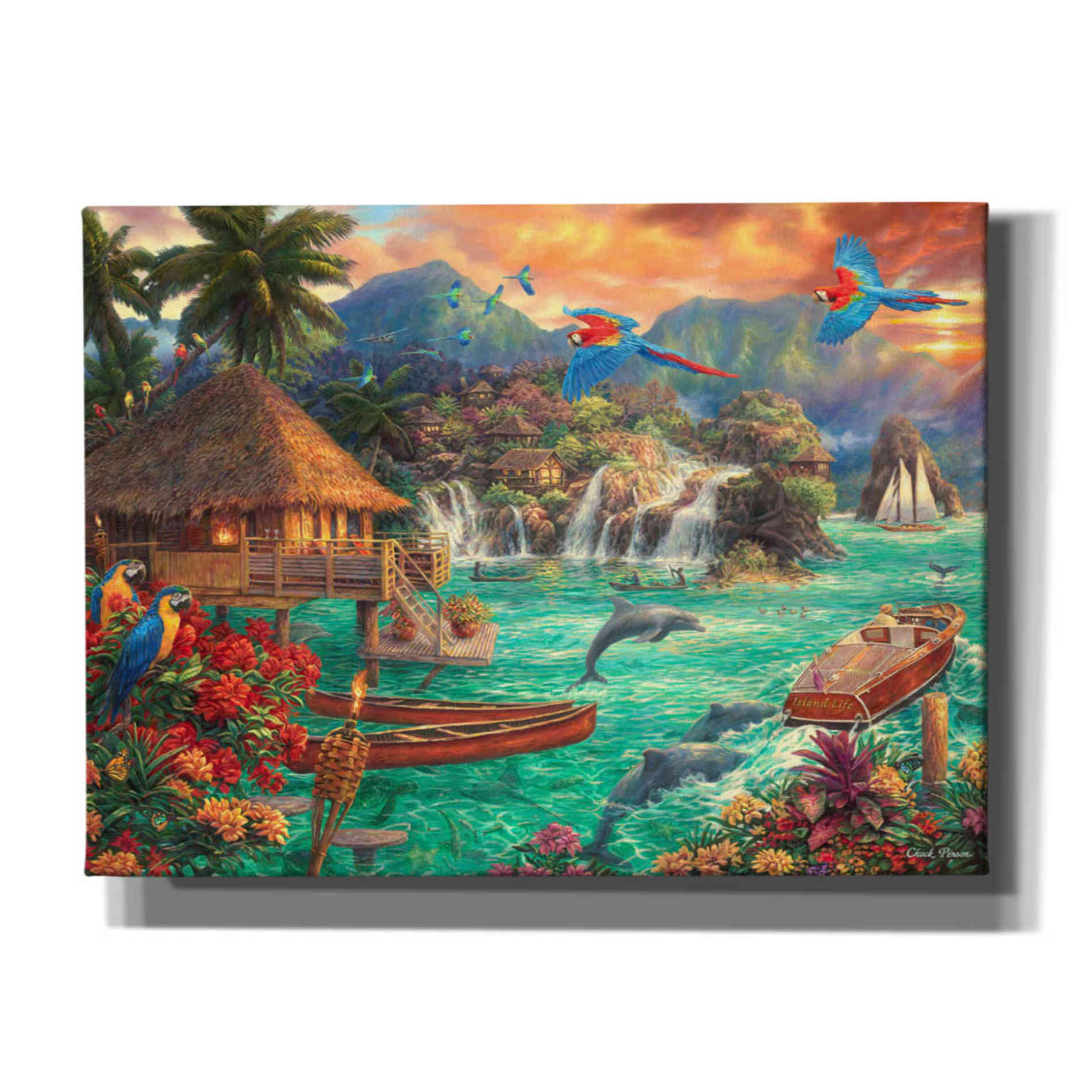 'Island Life' by Chuck Pinson, Canvas Wall Art
