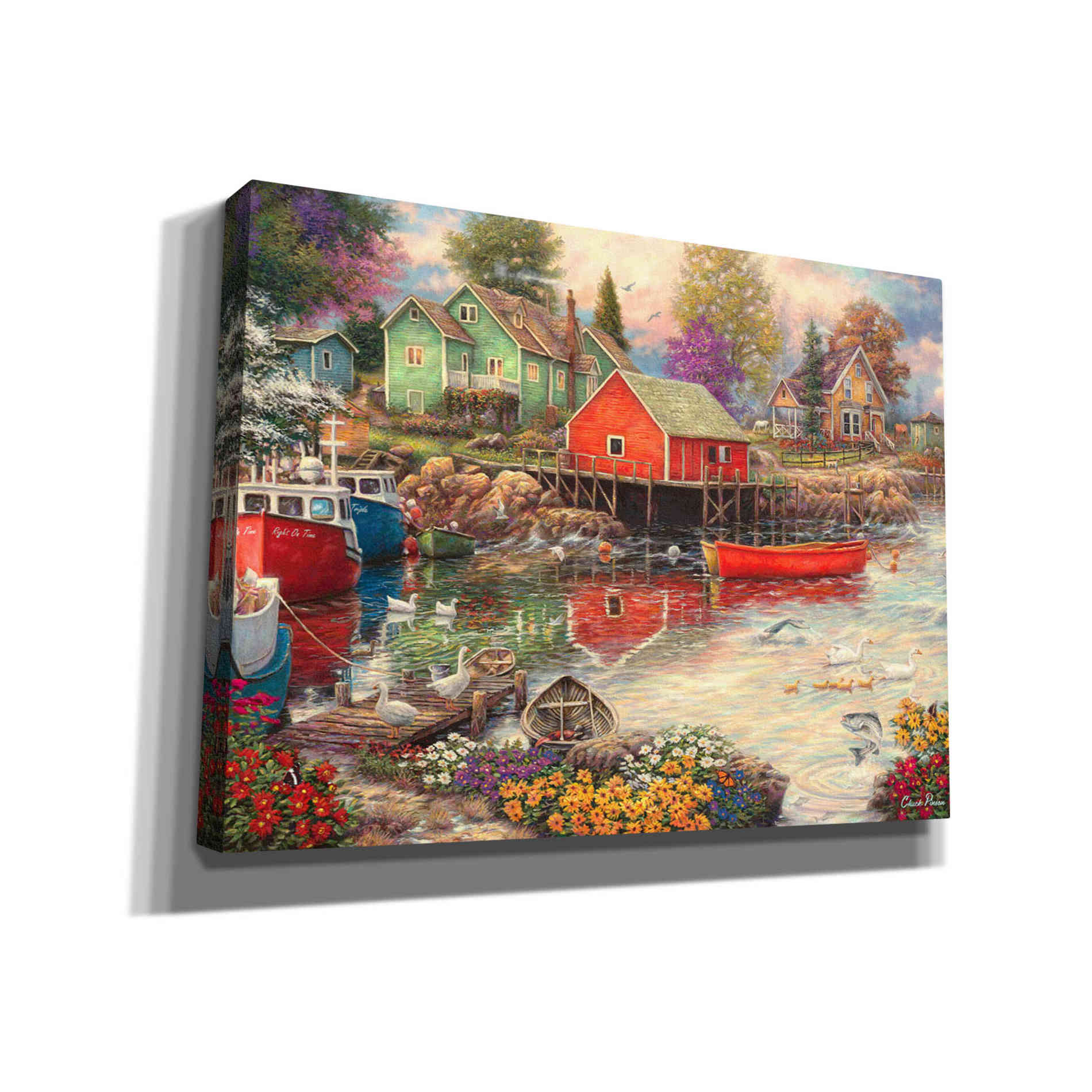 'Quiet Cove' by Chuck Pinson, Canvas Wall Art