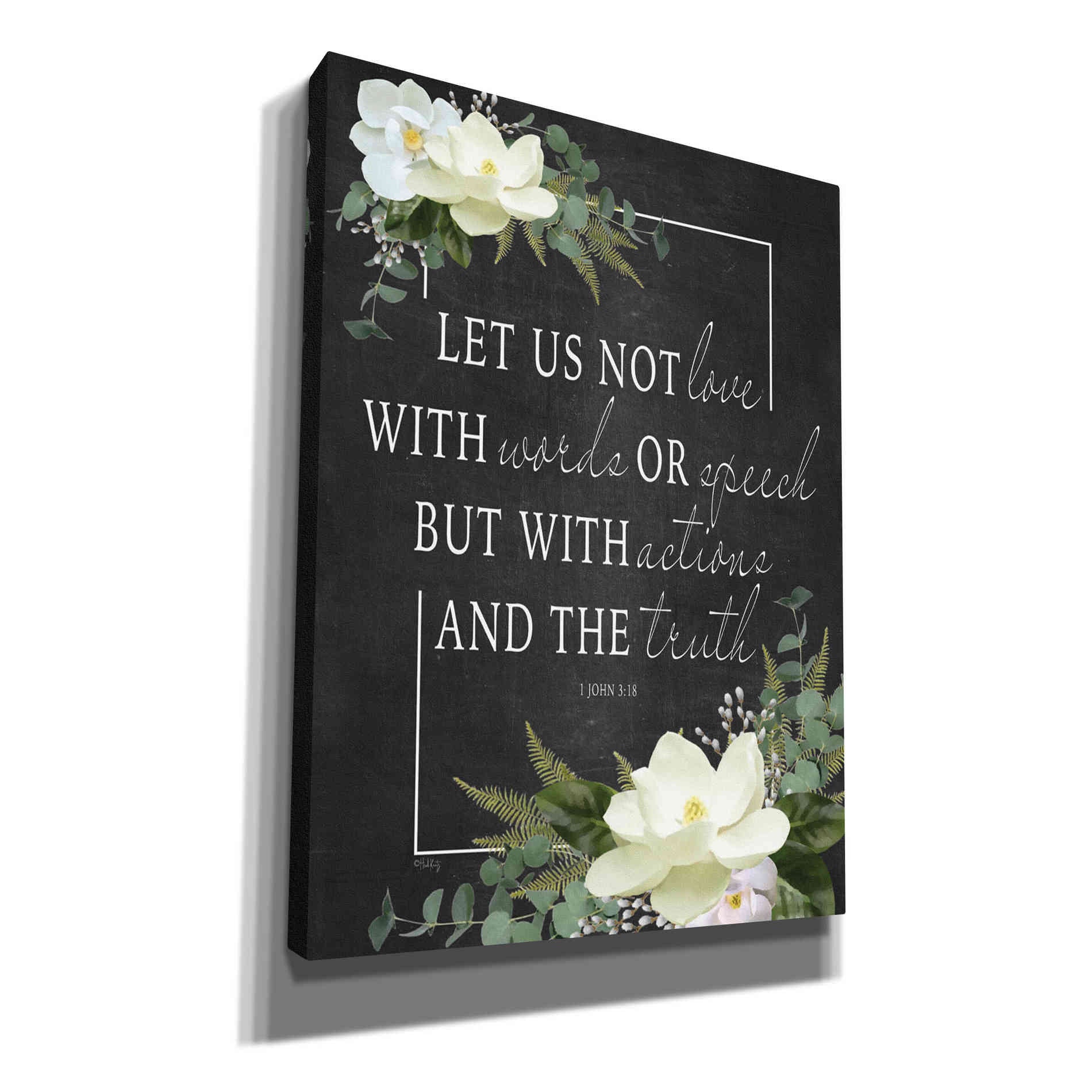 'Let Us Not Love' by Heidi Kuntz, Canvas Wall Art