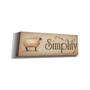 'Simplify' by Pam Britton, Canvas Wall Art