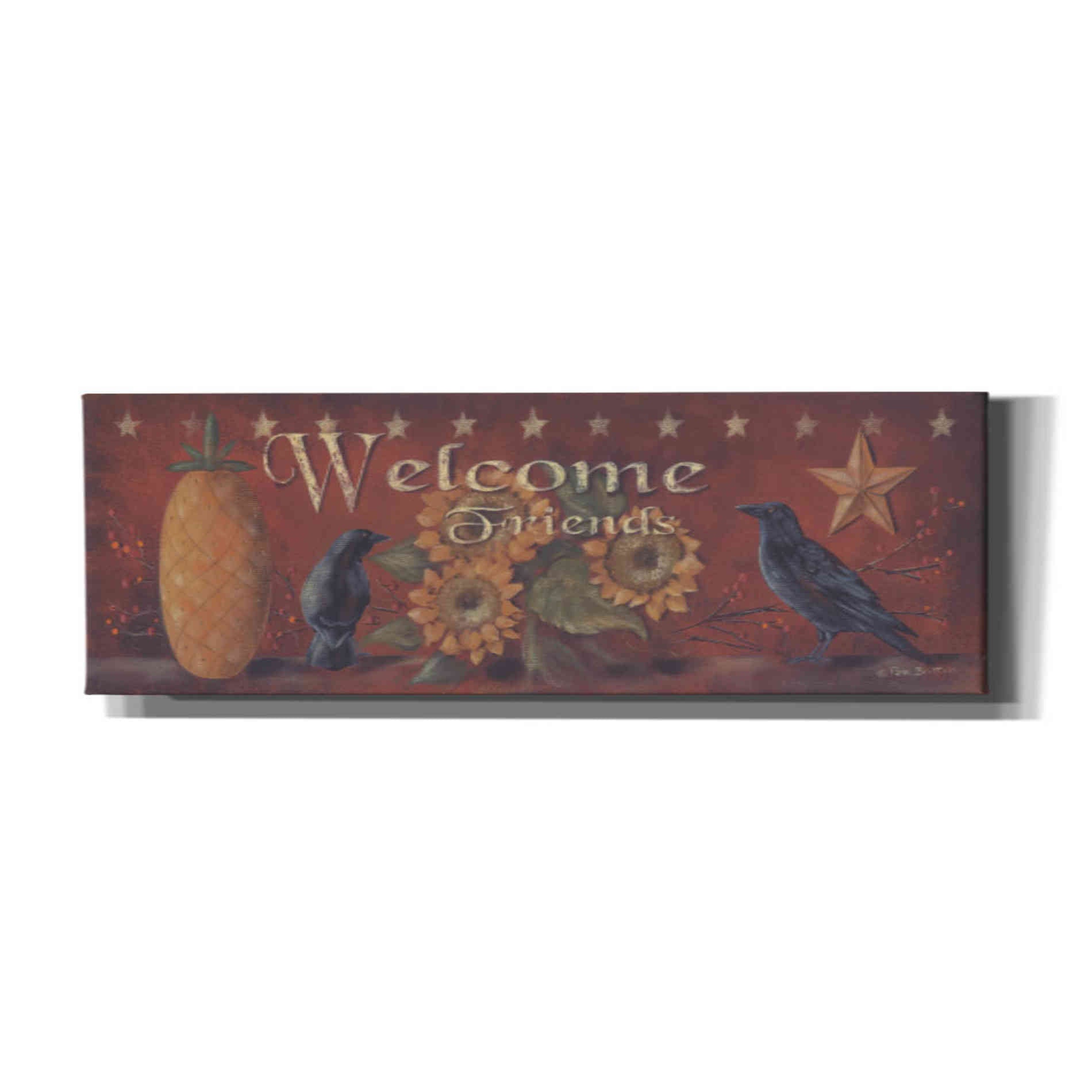 'Welcome Friends' by Pam Britton, Canvas Wall Art
