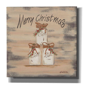 'Mason Jar Greetings' by Pam Britton, Canvas Wall Art