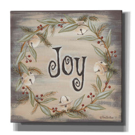 'Jingle Joy Wreath' by Pam Britton, Canvas Wall Art