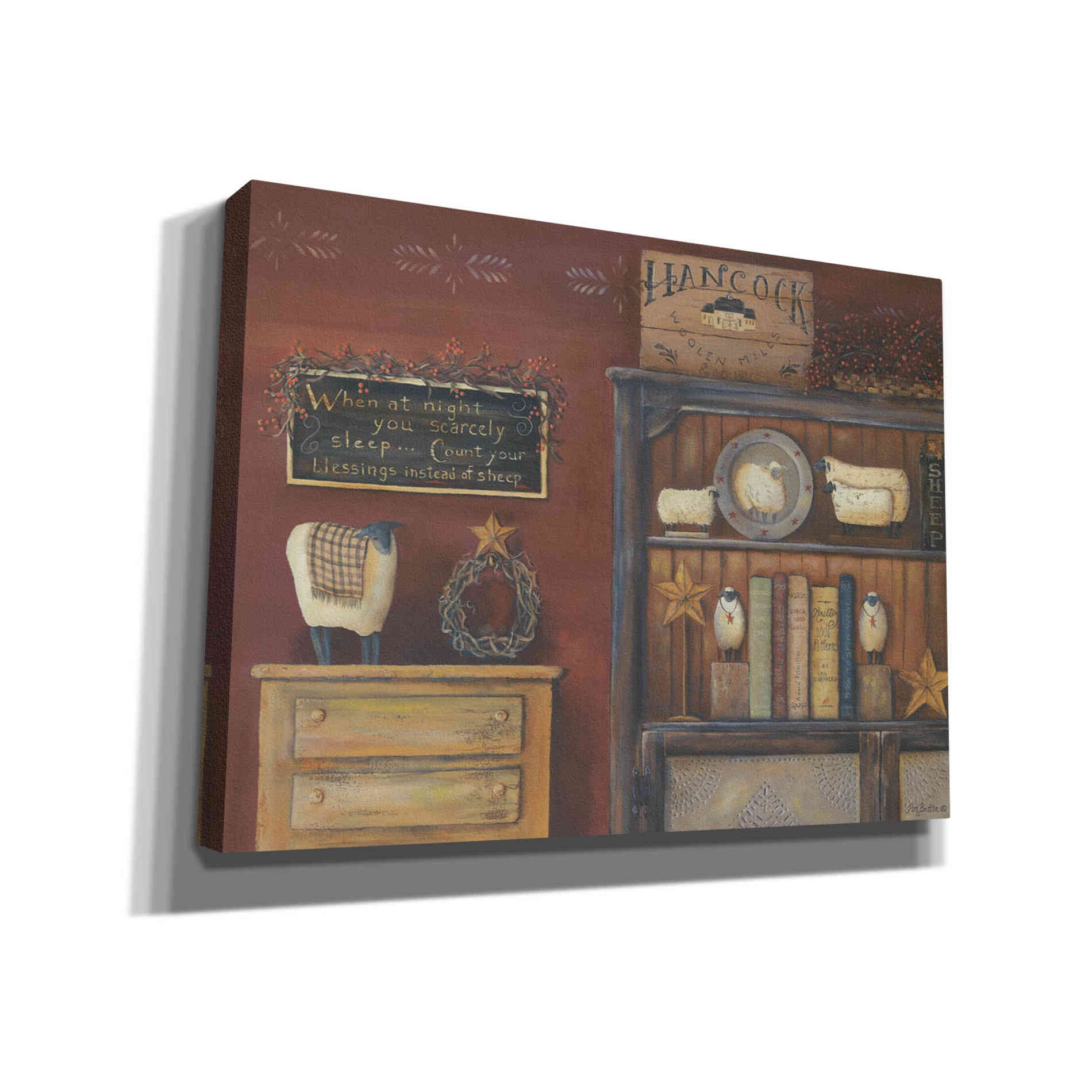 'Count Your Blessings' by Pam Britton, Canvas Wall Art