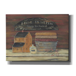 'Hot Bath' by Pam Britton, Canvas Wall Art
