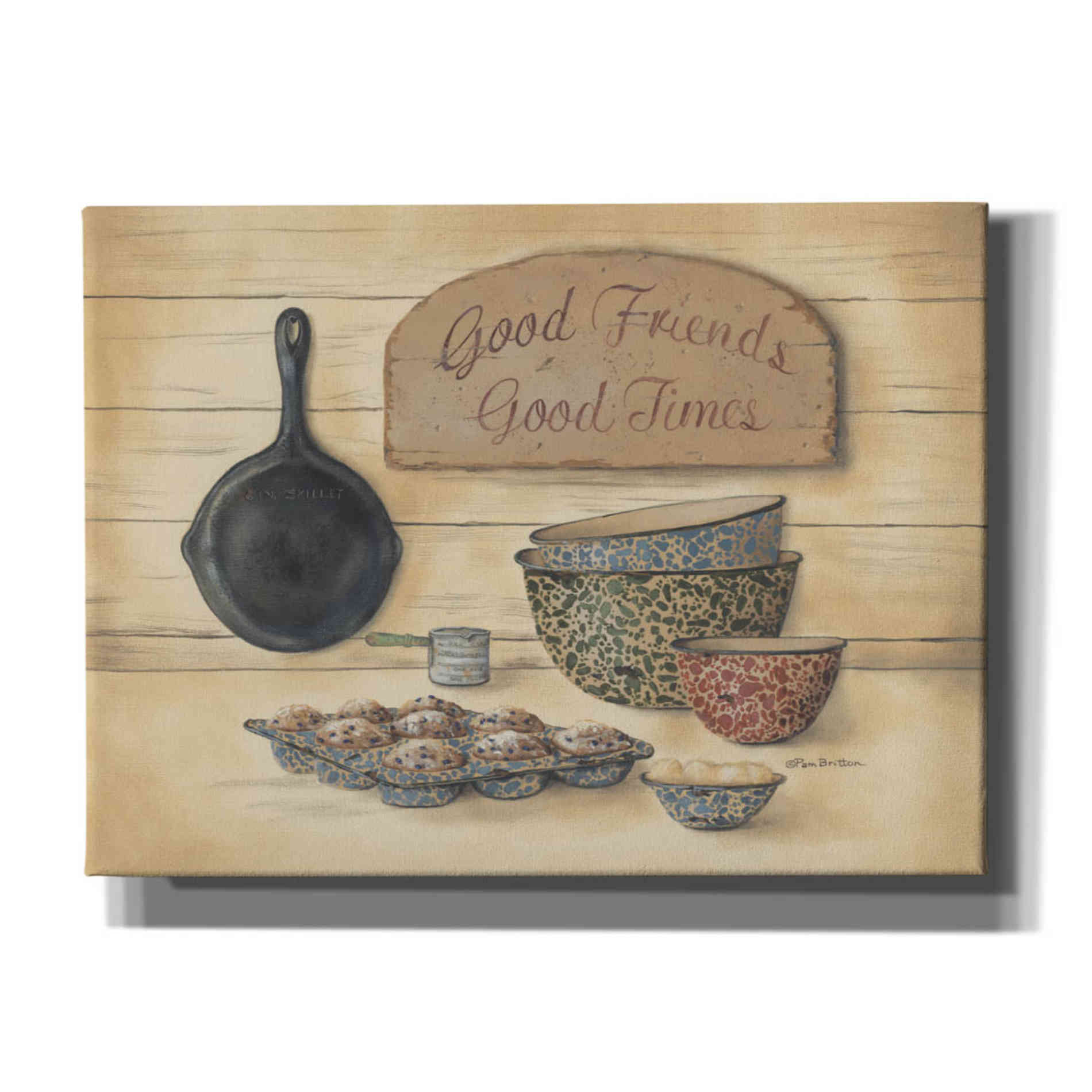 'Good Friends' by Pam Britton, Canvas Wall Art