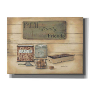 'Faith Family Friends' by Pam Britton, Canvas Wall Art