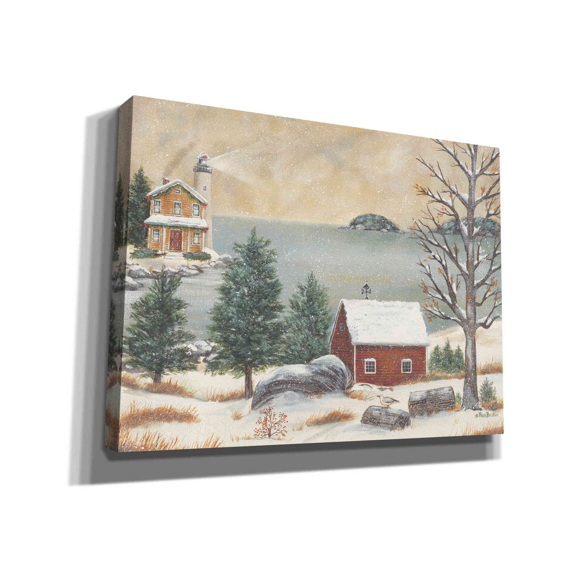 'Lobster Cove' by Pam Britton, Canvas Wall Art