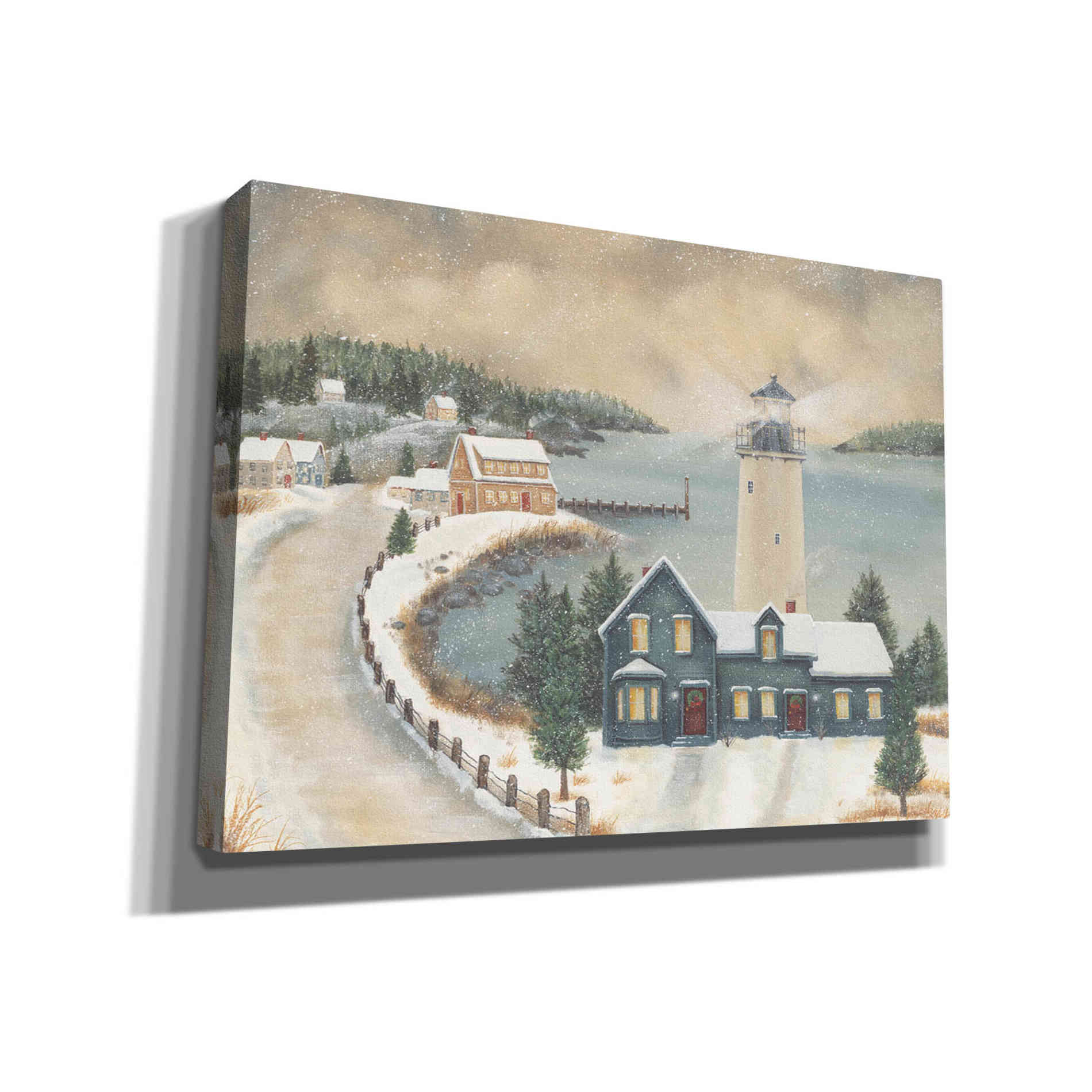 'Snowy Beacon' by Pam Britton, Canvas Wall Art