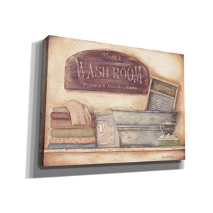 'Mom's Wash Room' by Pam Britton, Canvas Wall Art