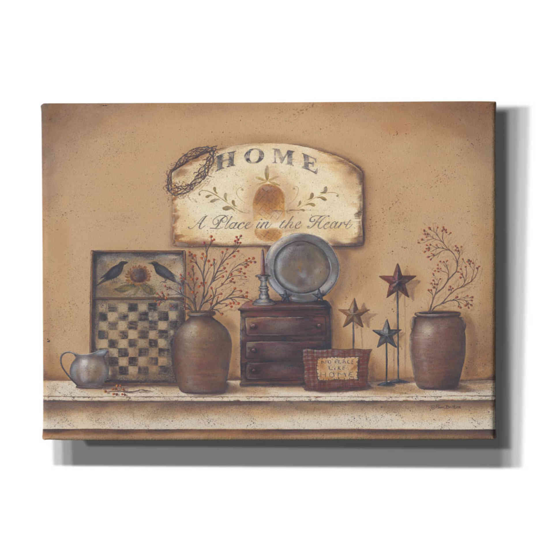 'Country Prims II' by Pam Britton, Canvas Wall Art