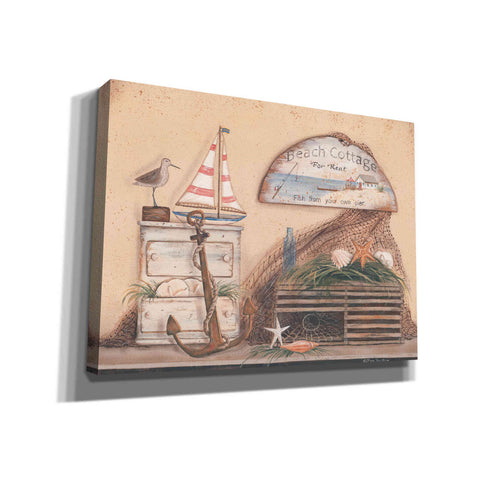 Image of 'Beach Cottage' by Pam Britton, Canvas Wall Art