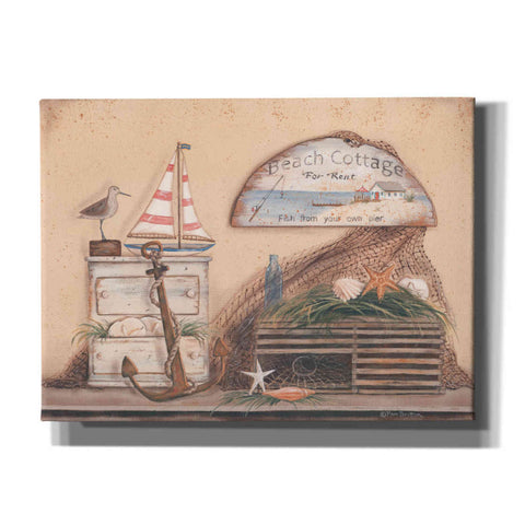 Image of 'Beach Cottage' by Pam Britton, Canvas Wall Art