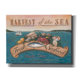 'Fresh Seafood' by Pam Britton, Canvas Wall Art
