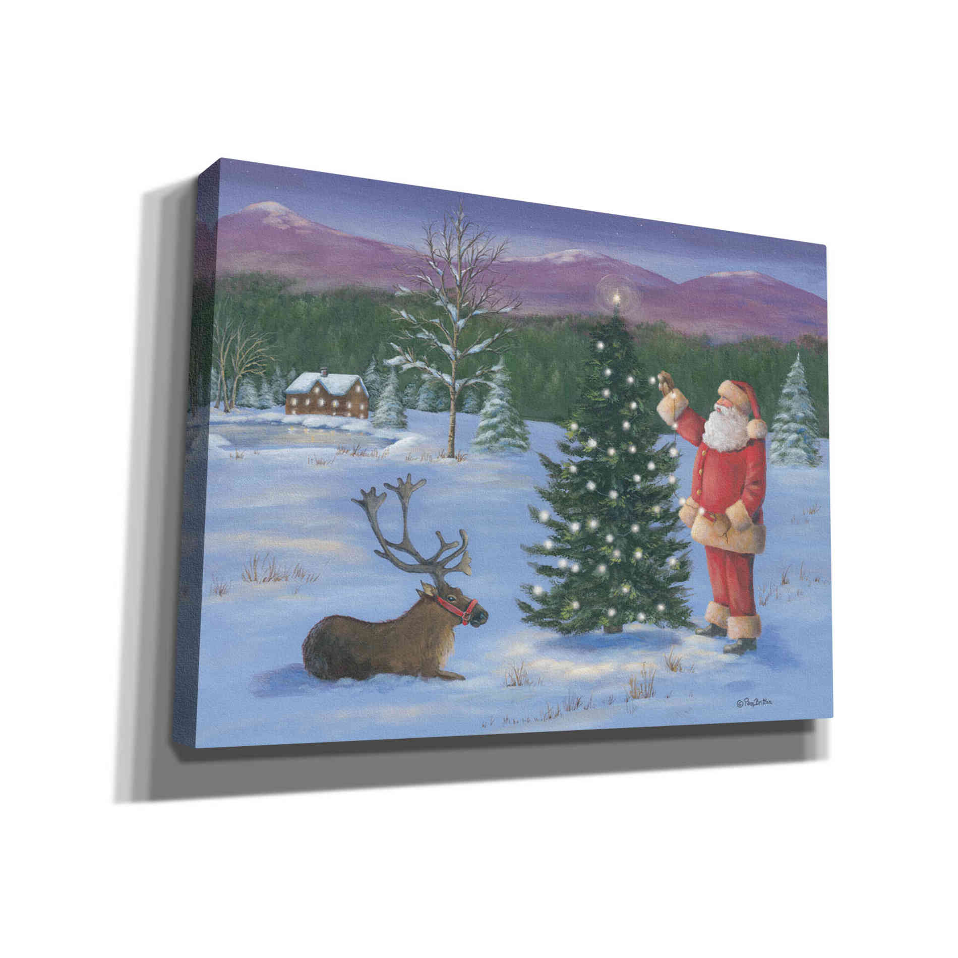 'Santa's Fun I' by Pam Britton, Canvas Wall Art