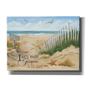 'Footprints' by Pam Britton, Canvas Wall Art