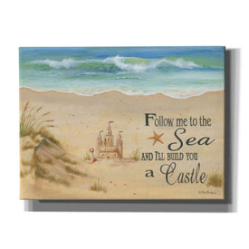 'Sandcastle' by Pam Britton, Canvas Wall Art