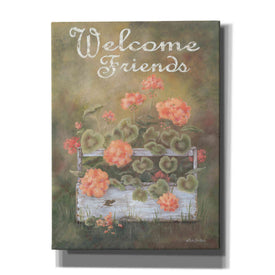 'Spring Geraniums' by Pam Britton, Canvas Wall Art