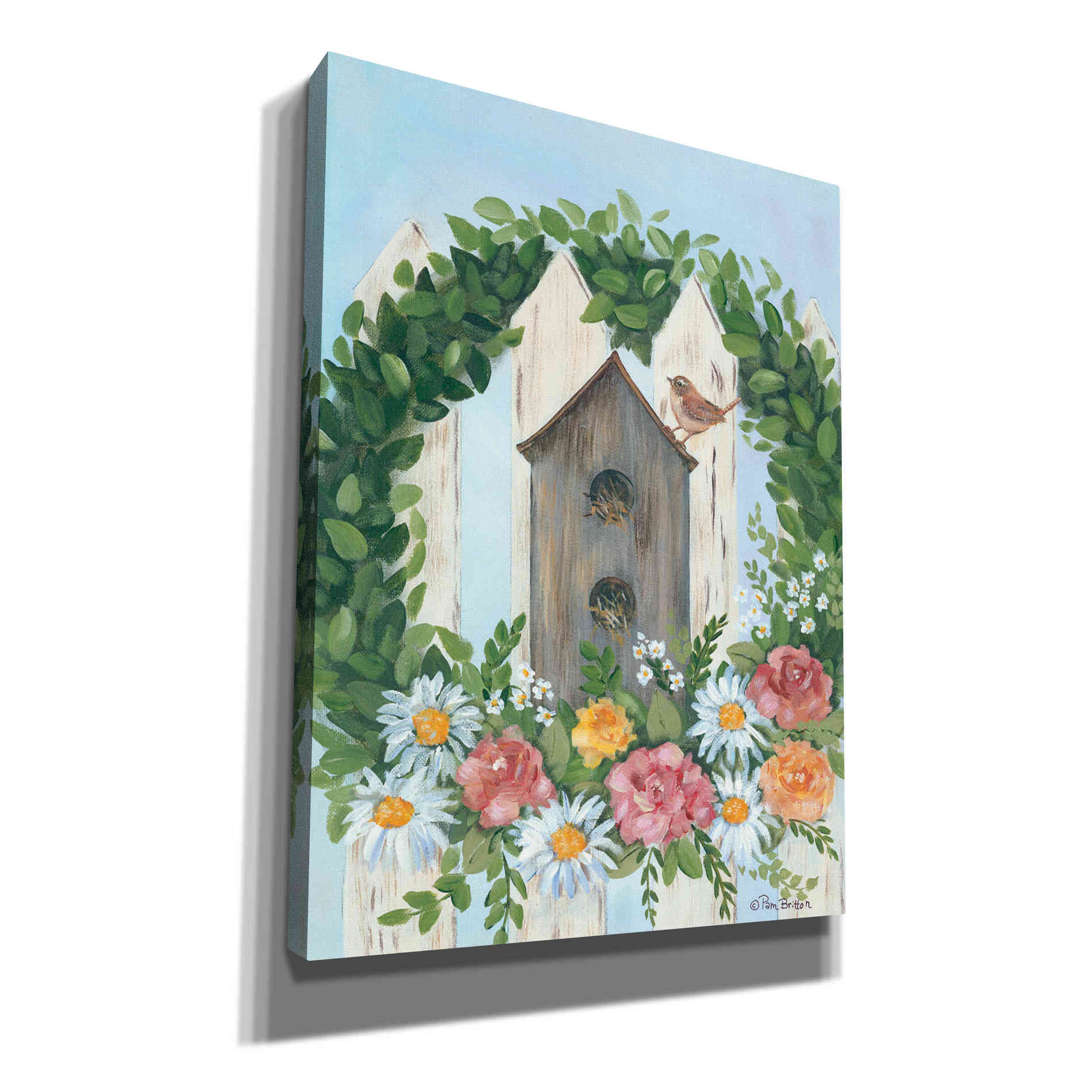 'A Spring Welcome' by Pam Britton, Canvas Wall Art