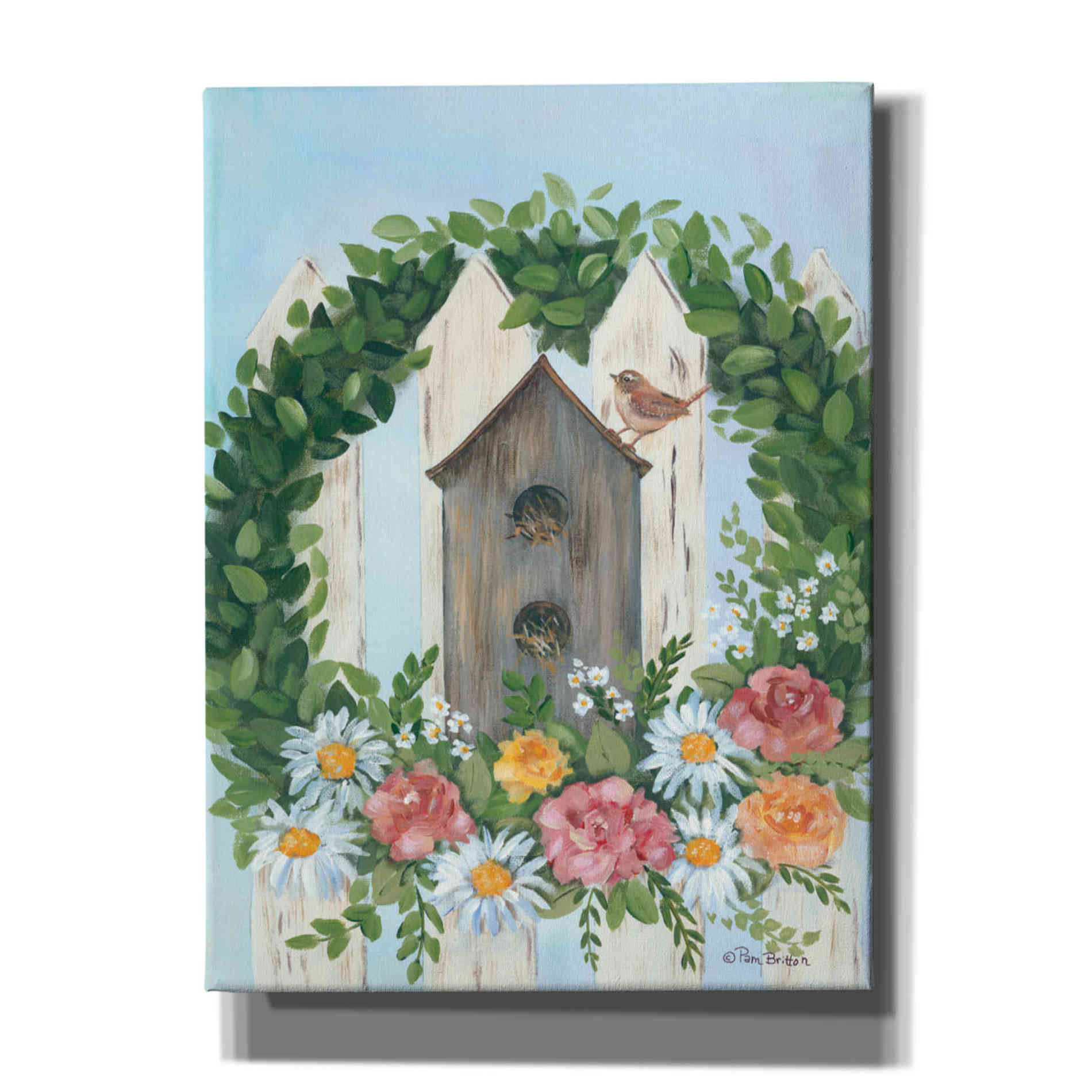 'A Spring Welcome' by Pam Britton, Canvas Wall Art