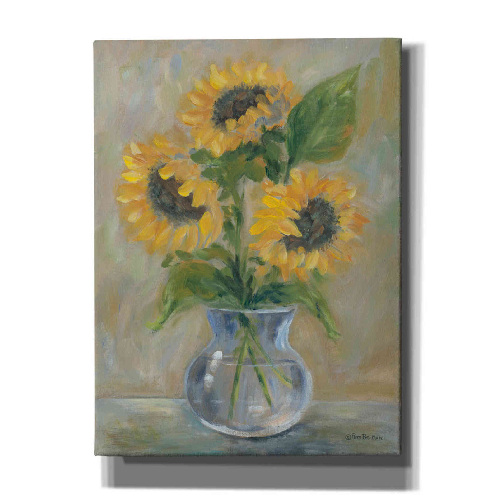 'Sunny Bouquet' by Pam Britton, Canvas Wall Art