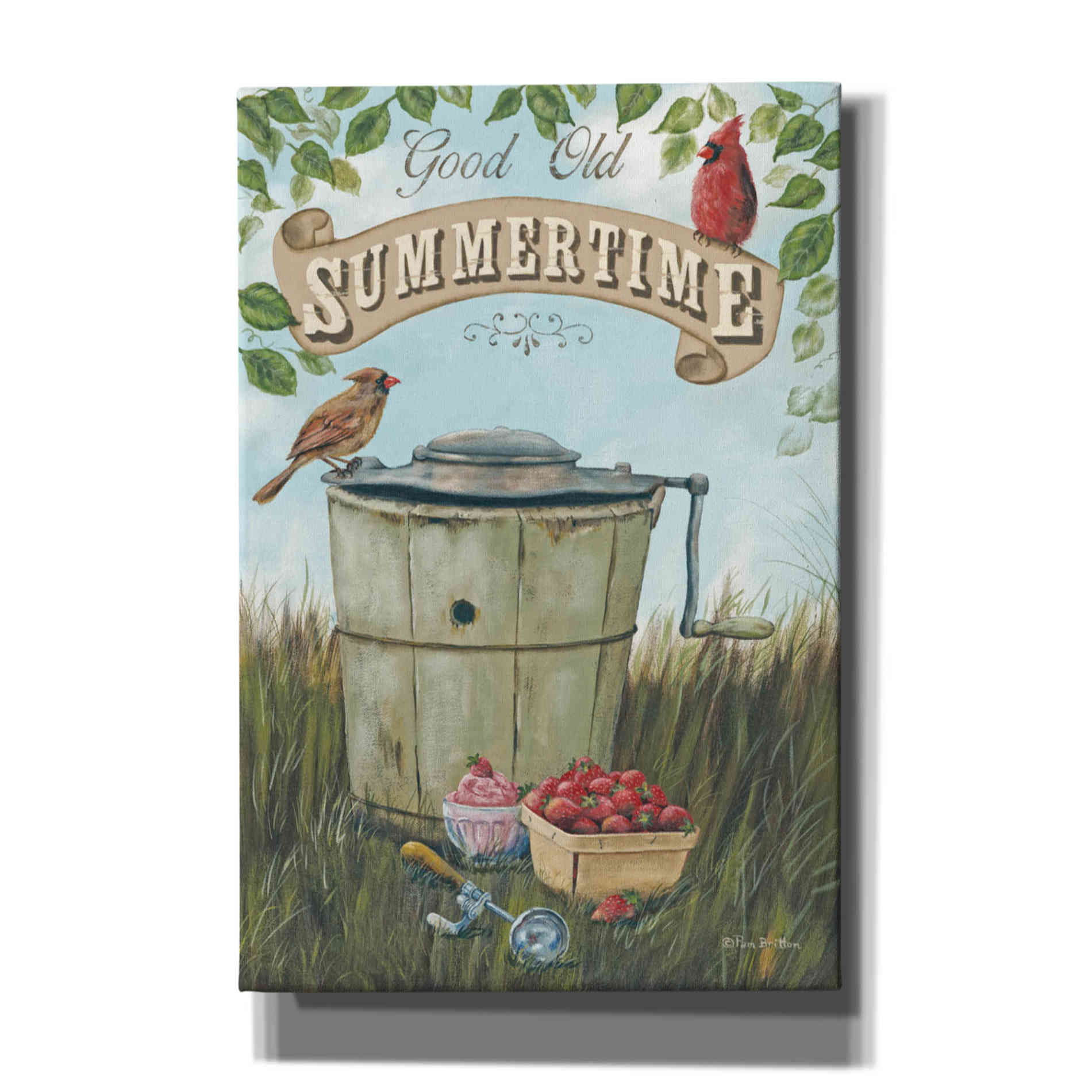 'Summertime' by Pam Britton, Canvas Wall Art
