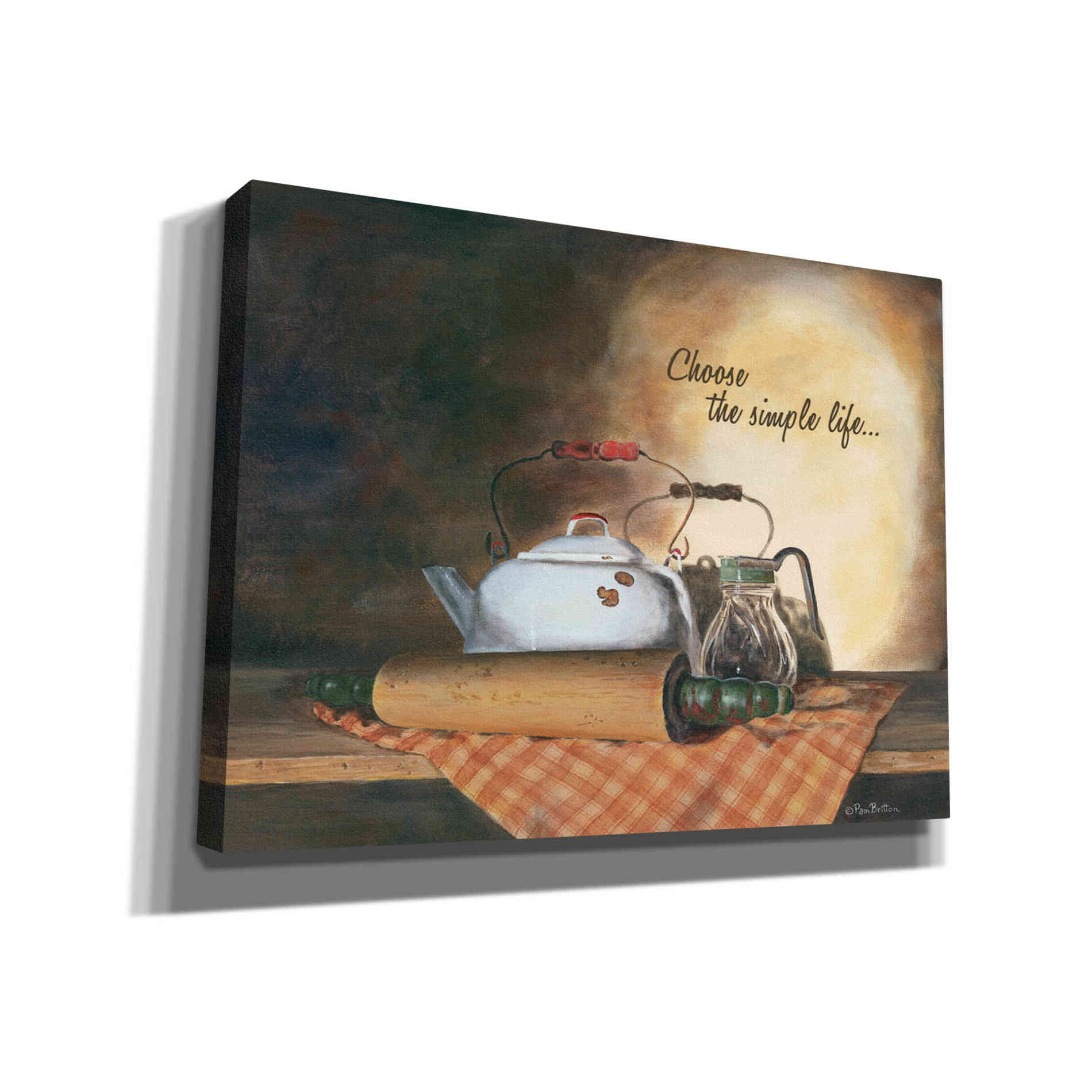 'Choose the Simple Life' by Pam Britton, Canvas Wall Art
