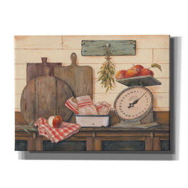 'Apples and Tea Towels II' by Pam Britton, Canvas Wall Art
