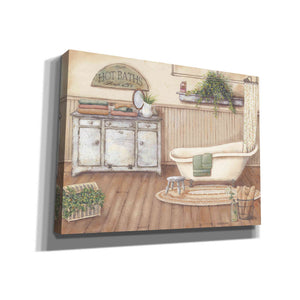 'Vintage Bath I' by Pam Britton, Canvas Wall Art