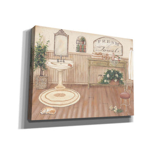 'Vintage Bath II' by Pam Britton, Canvas Wall Art