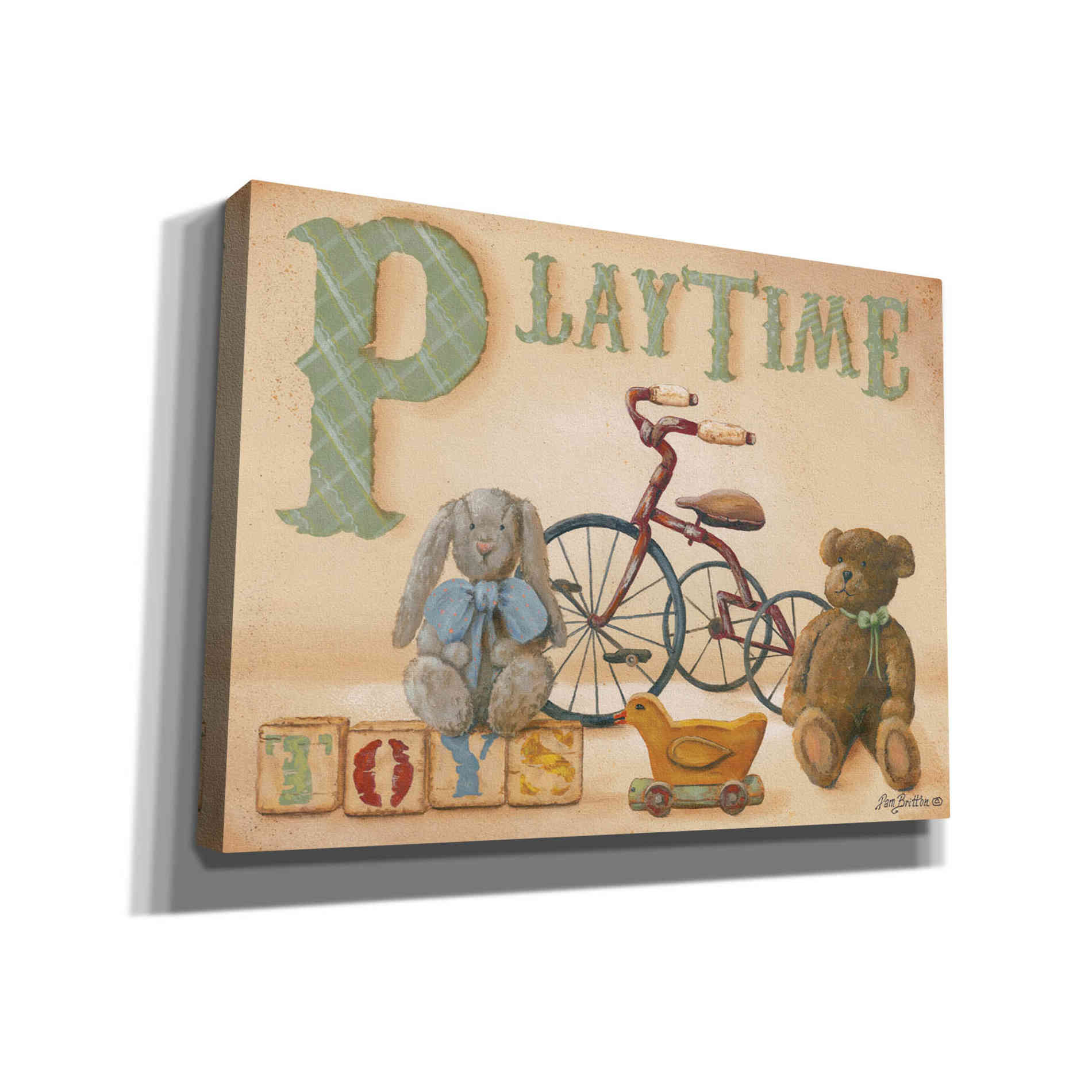 'Playtime' by Pam Britton, Canvas Wall Art