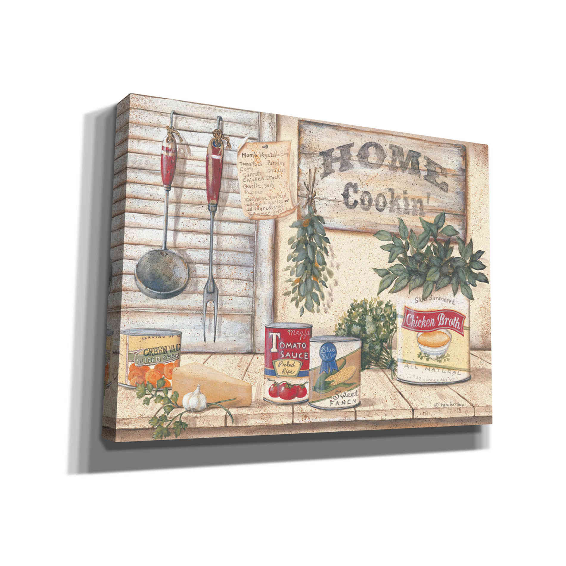 'Mom's Kitchen I' by Pam Britton, Canvas Wall Art