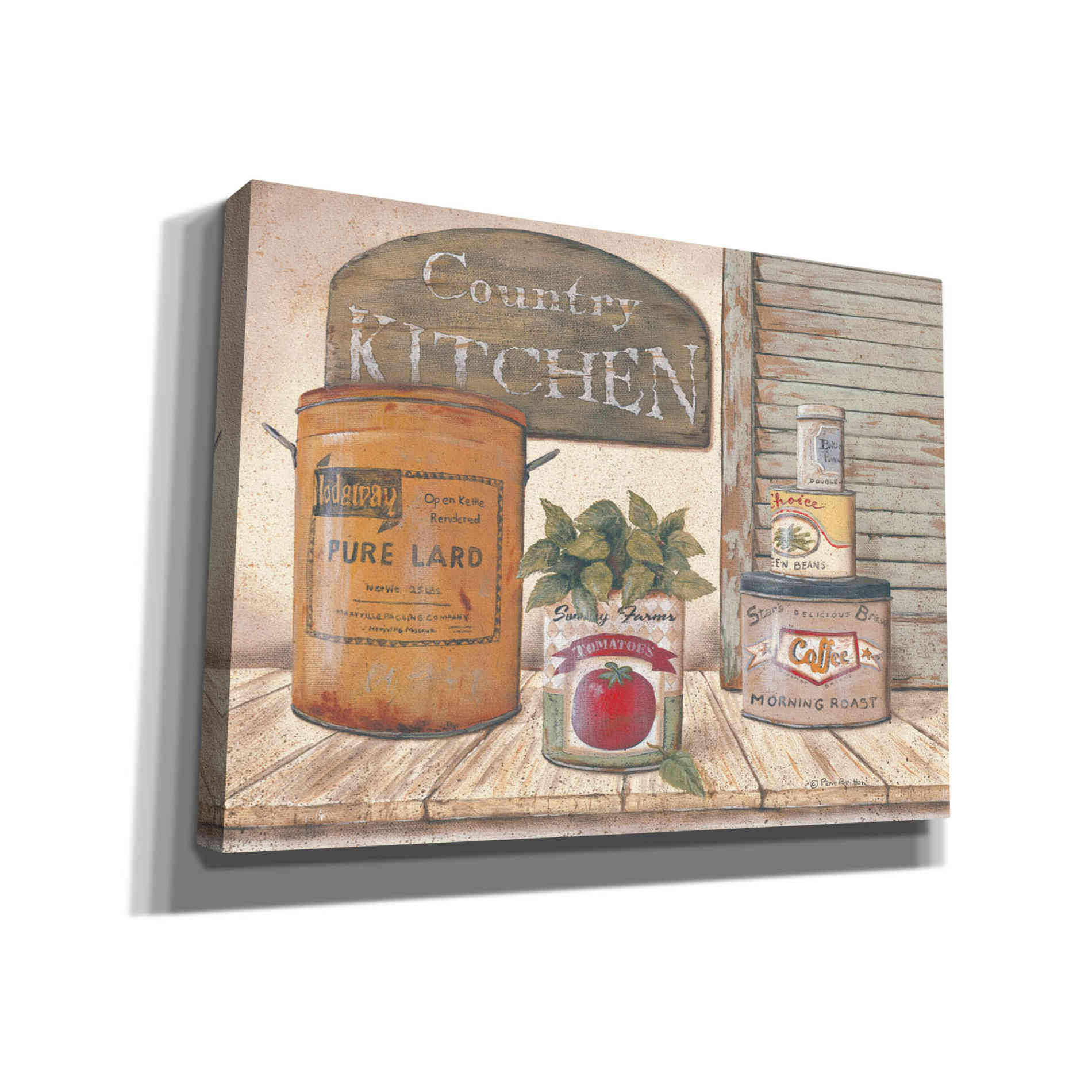 'Mom's Kitchen II' by Pam Britton, Canvas Wall Art