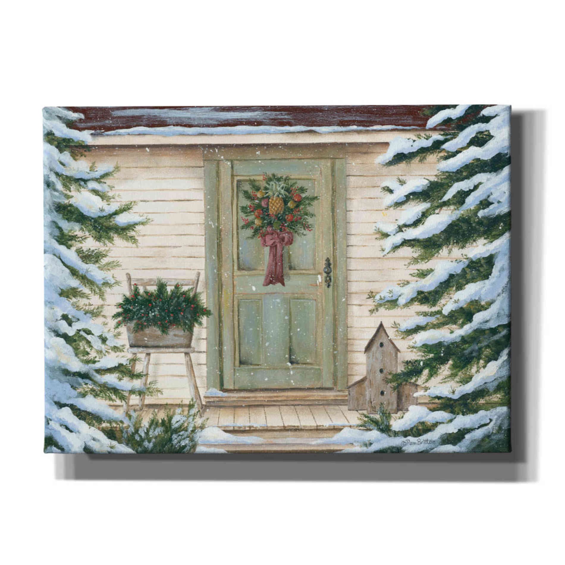 'Farmhouse Welcome' by Pam Britton, Canvas Wall Art