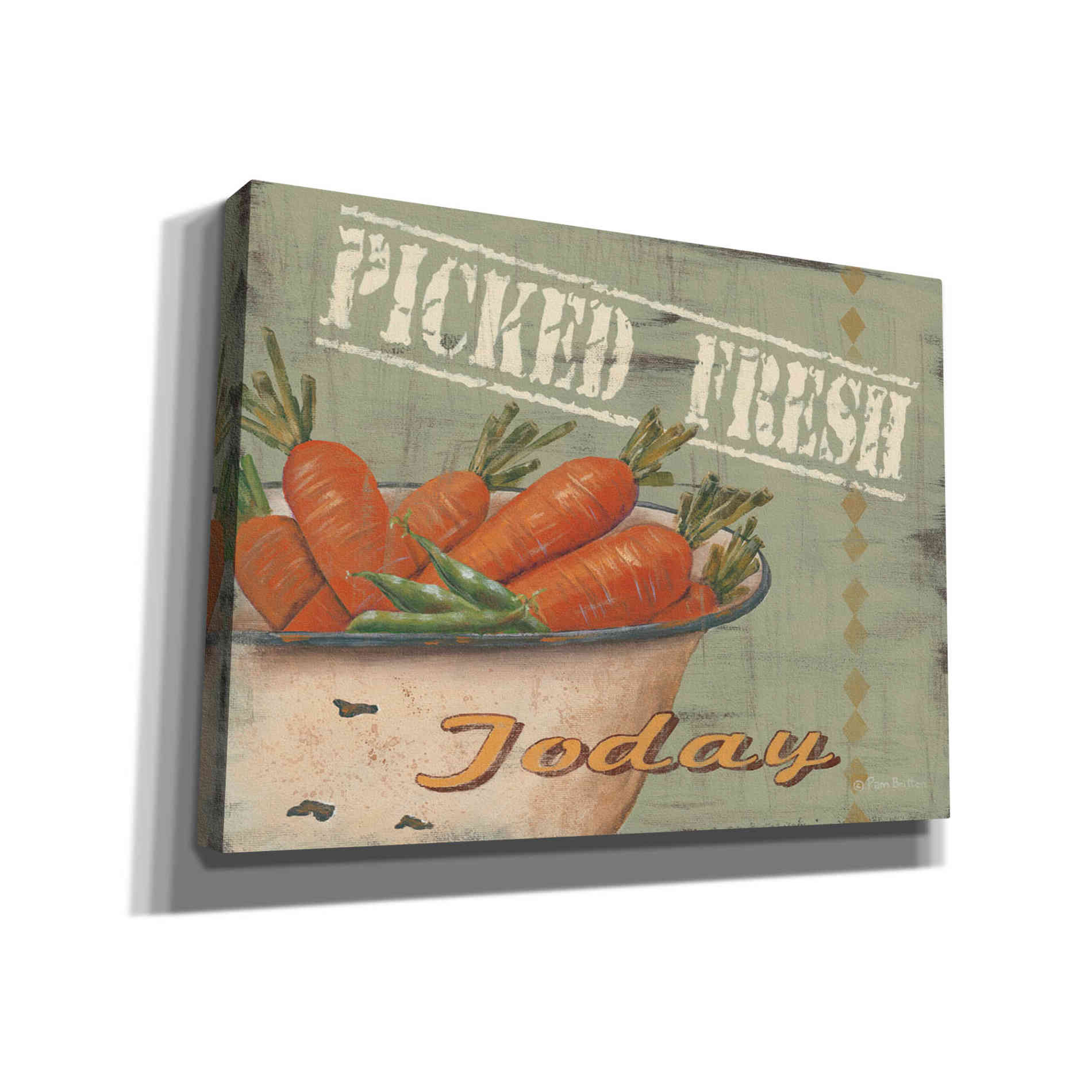 'Picked Fresh' by Pam Britton, Canvas Wall Art