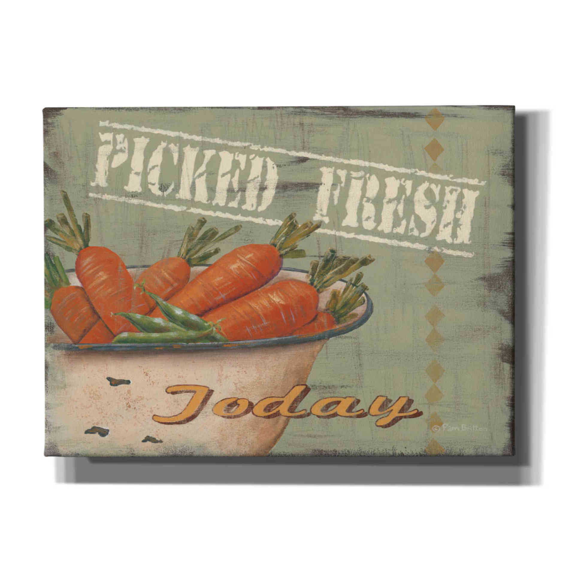 'Picked Fresh' by Pam Britton, Canvas Wall Art