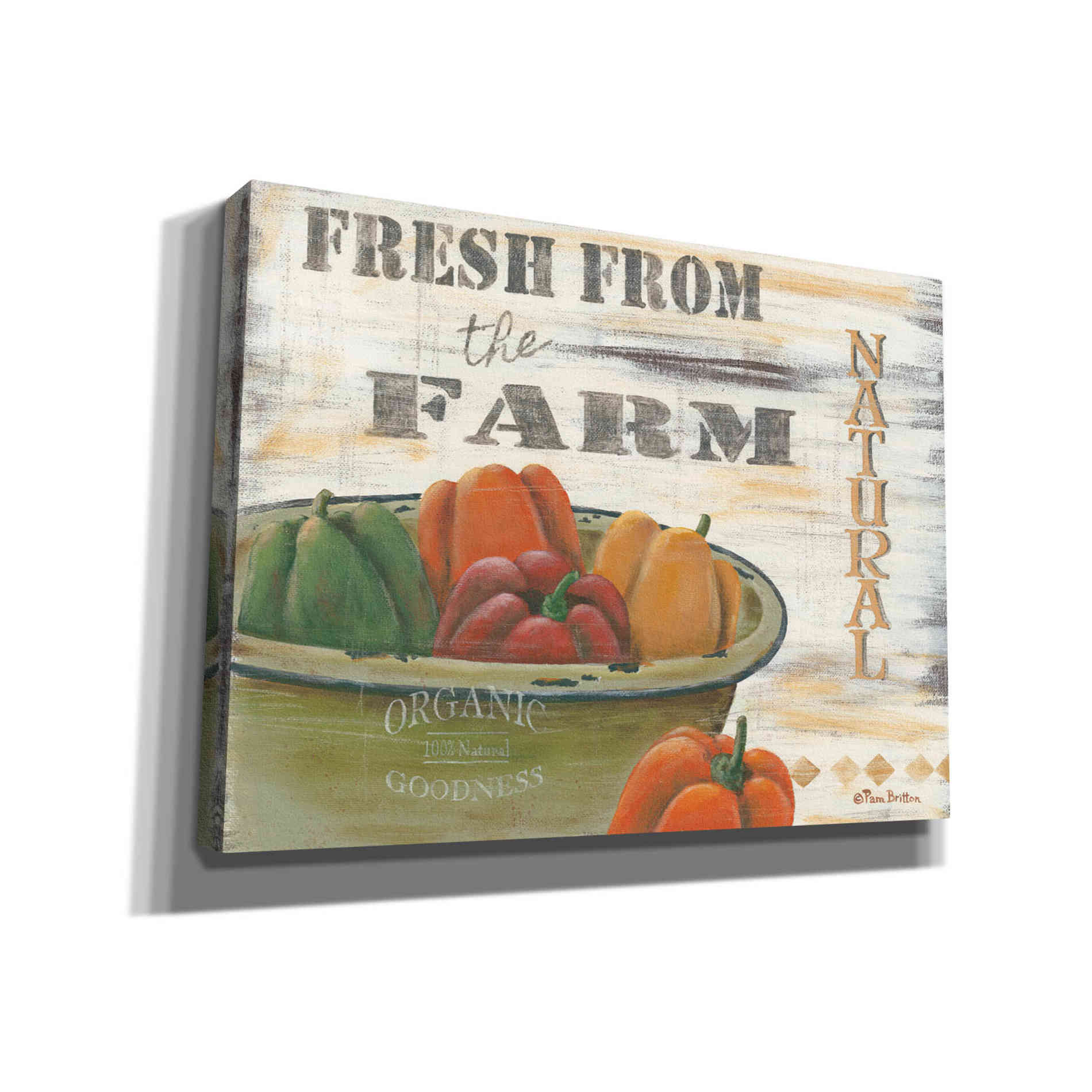 'Fresn From the Farm, Natural' by Pam Britton, Canvas Wall Art
