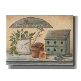 'Garden Shelf IV' by Pam Britton, Canvas Wall Art