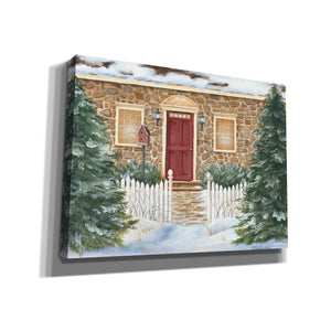 'Stone Cottage Winter Beauty' by Pam Britton, Canvas Wall Art