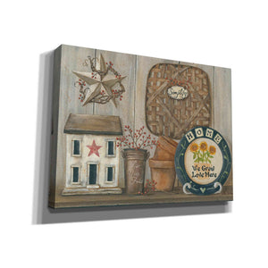 'Home Country Shelf' by Pam Britton, Canvas Wall Art