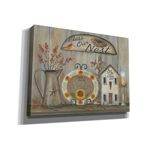 'Bless Our Nest Country Shelf' by Pam Britton, Canvas Wall Art