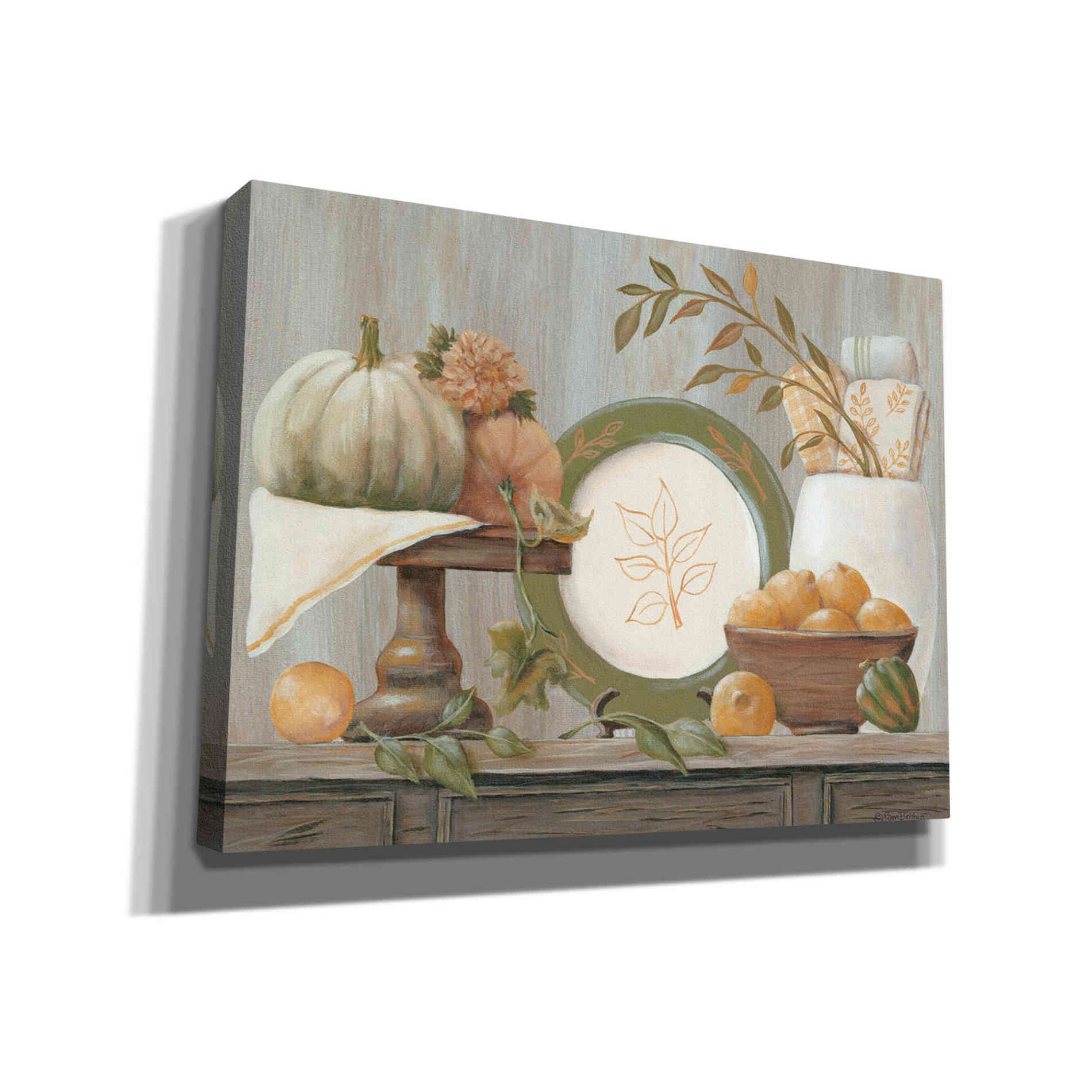 'A Harvest Kitchen' by Pam Britton, Canvas Wall Art
