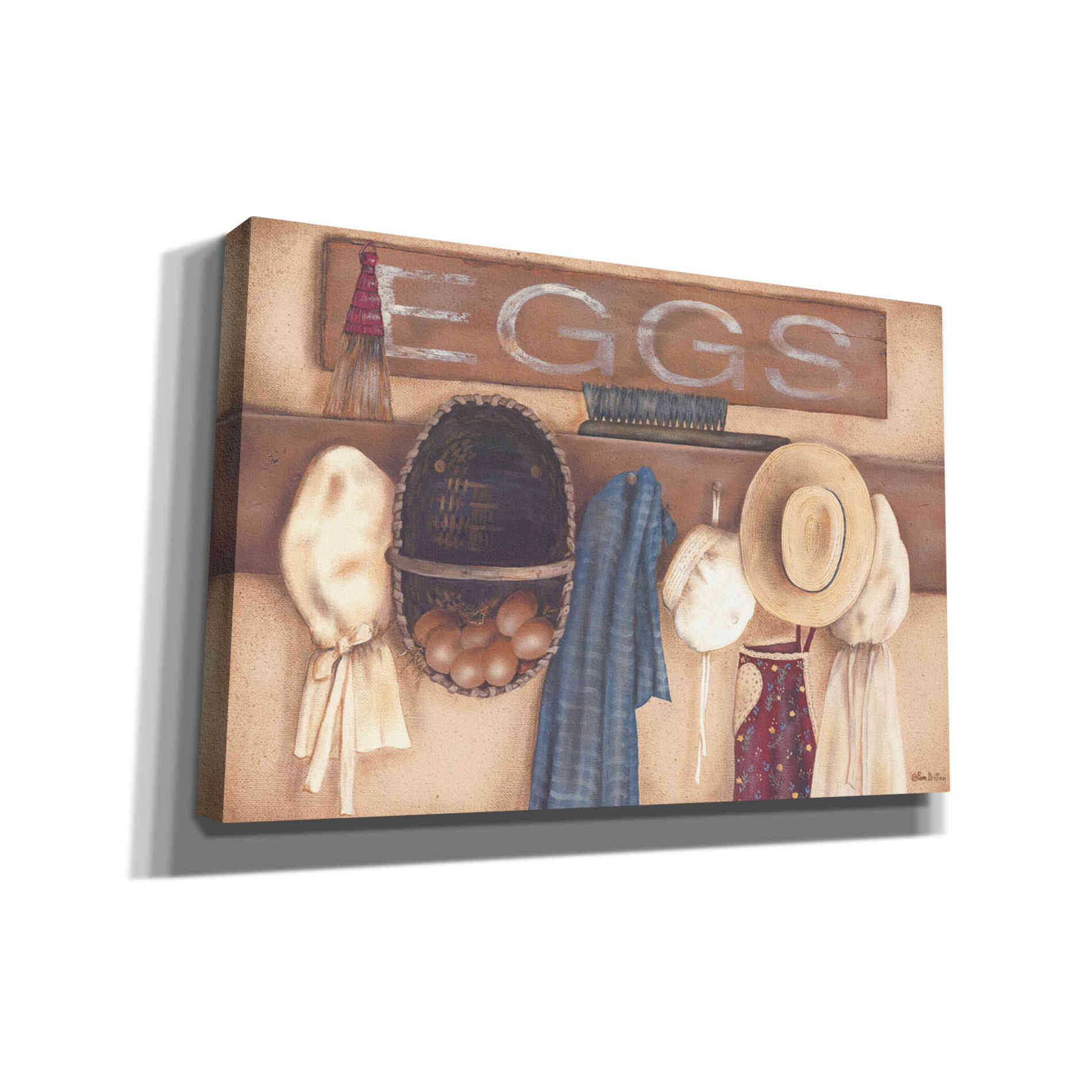 'Eggs' by Pam Britton, Canvas Wall Art