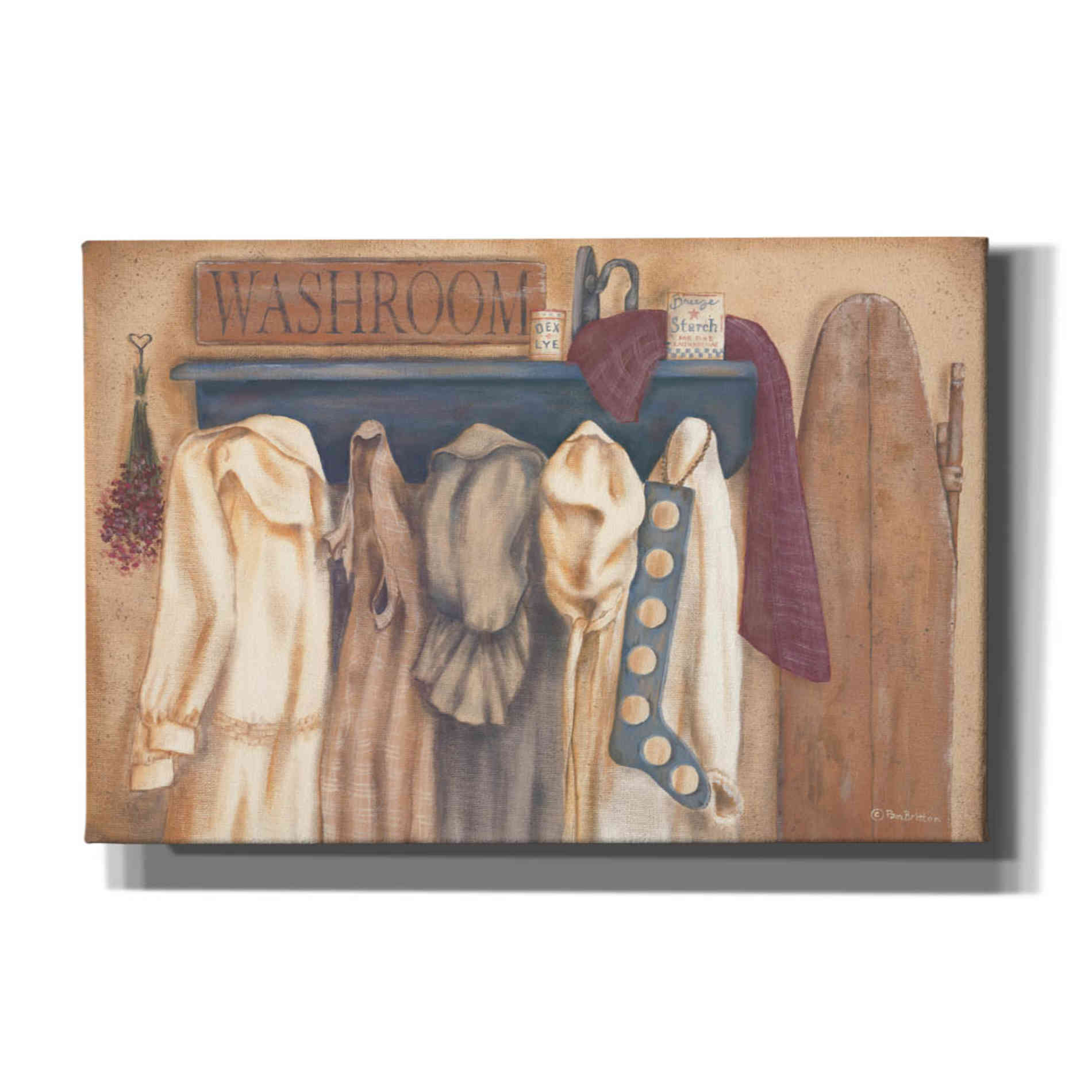 'Washroom Assortment' by Pam Britton, Canvas Wall Art