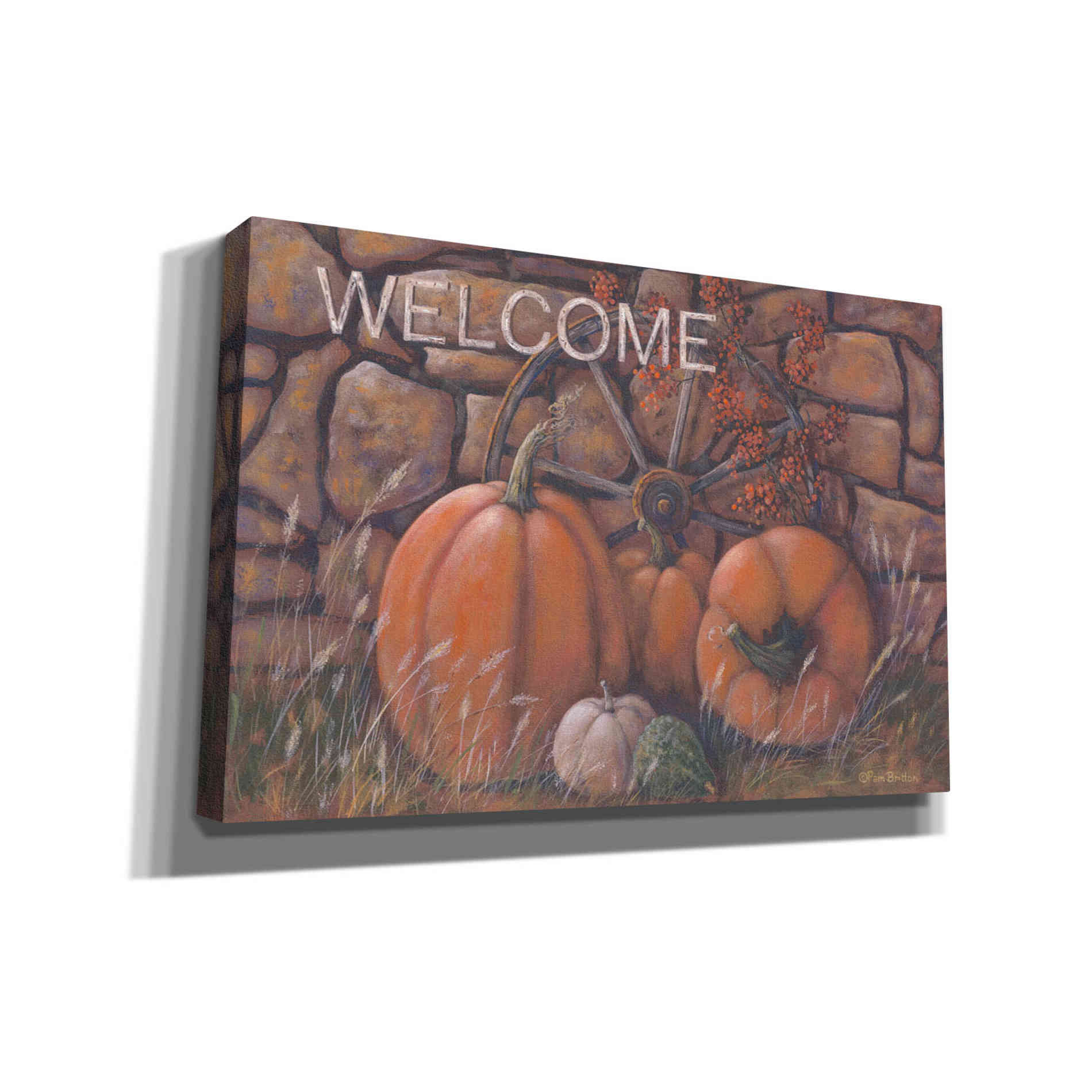 'Autumn Welcome' by Pam Britton, Canvas Wall Art