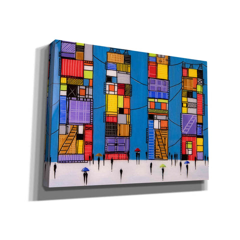 Image of 'Rainy Night Walk' by Ekaterina Ermilkina, Canvas Wall Art