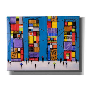 'Rainy Night Walk' by Ekaterina Ermilkina, Canvas Wall Art